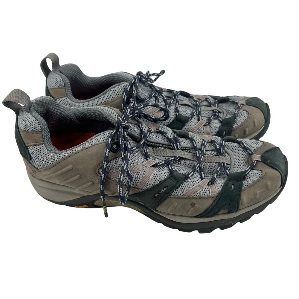 Merrell Siren Sport Pewter/Peppermint Ortholite Vibram Hiking Shoes Womens sz 11
